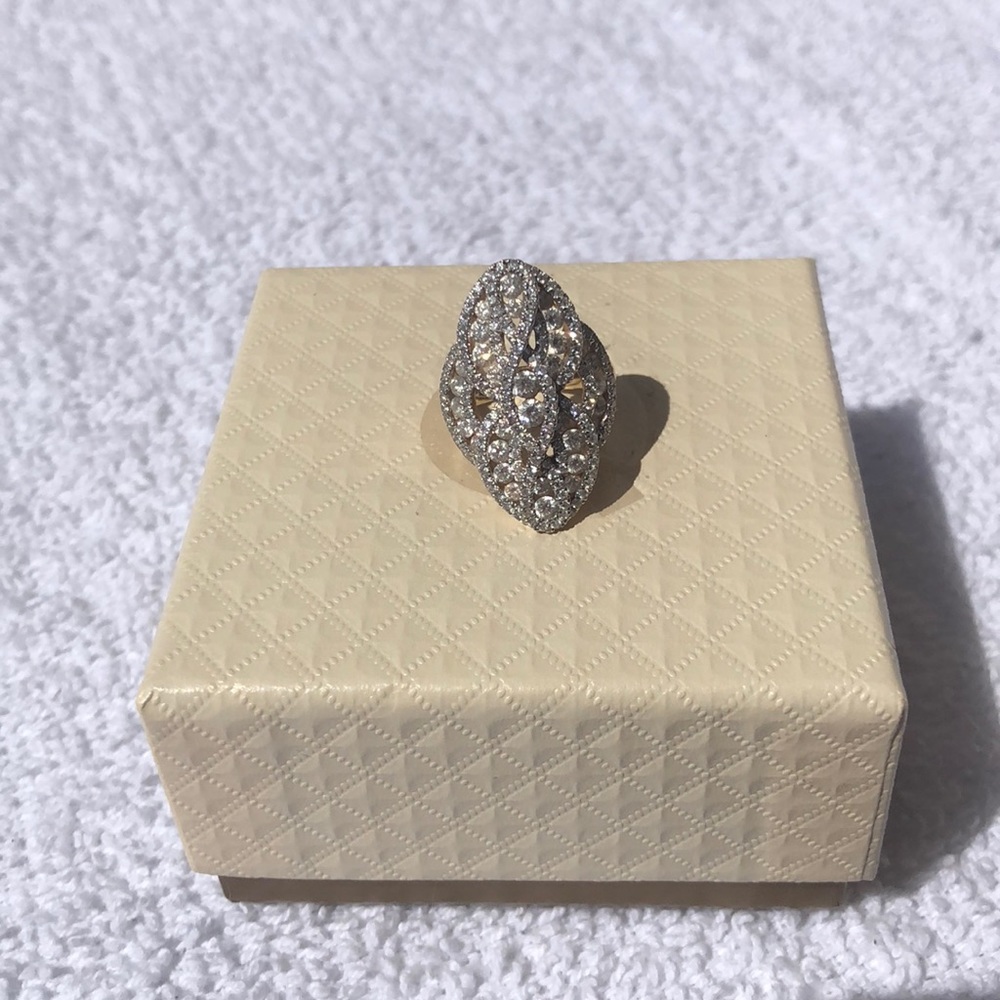 Elongated Diamond Ring 14K, 2.35 cttw
